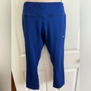 Nike Dri fit Capris Royal Blue